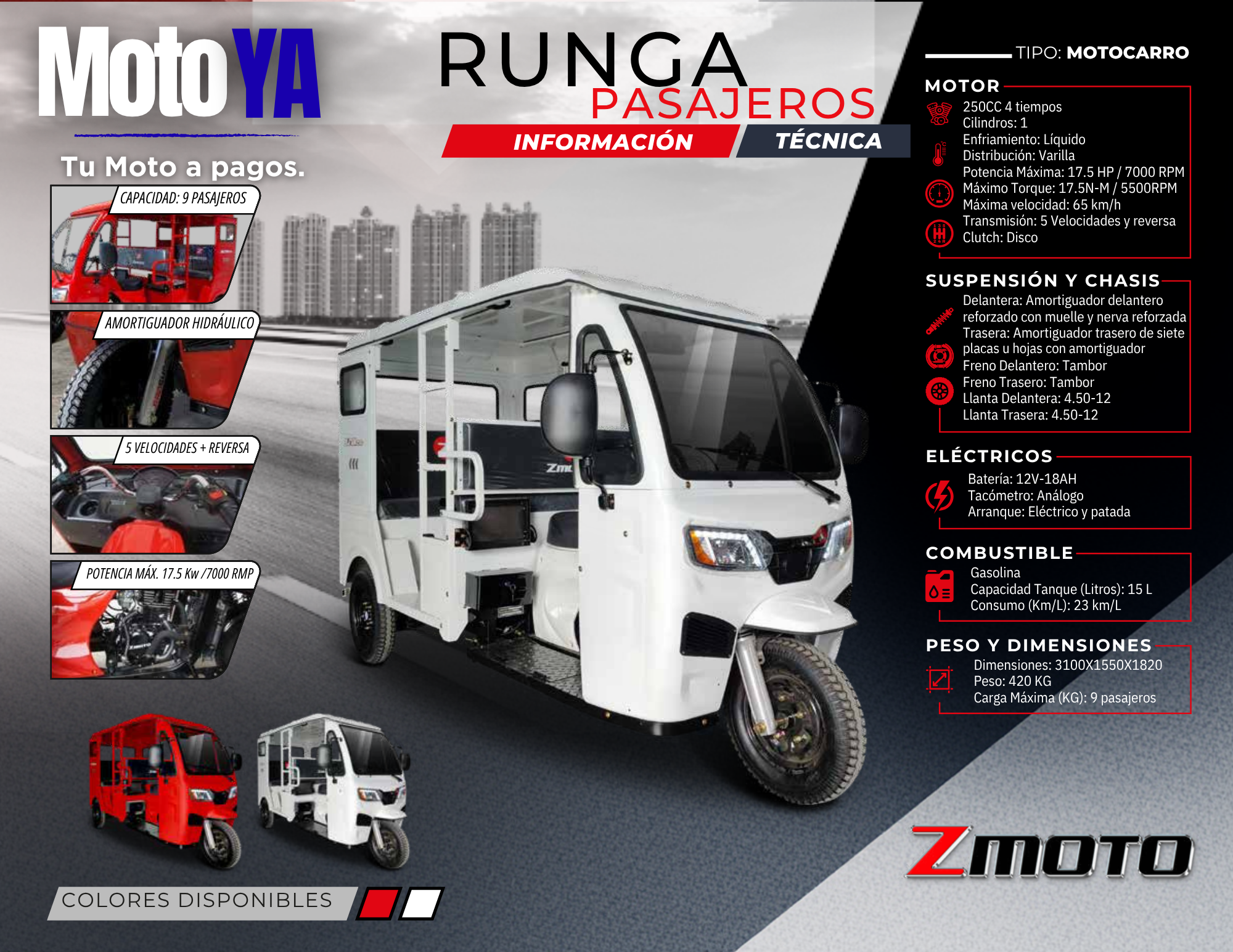 RUNGA PASAJEROS